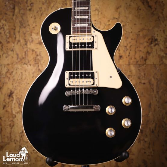 Gibson Les Paul Classic Ebony 2019 USA электрогитара — купить в магазине винтажных гитар | Loud Lemon